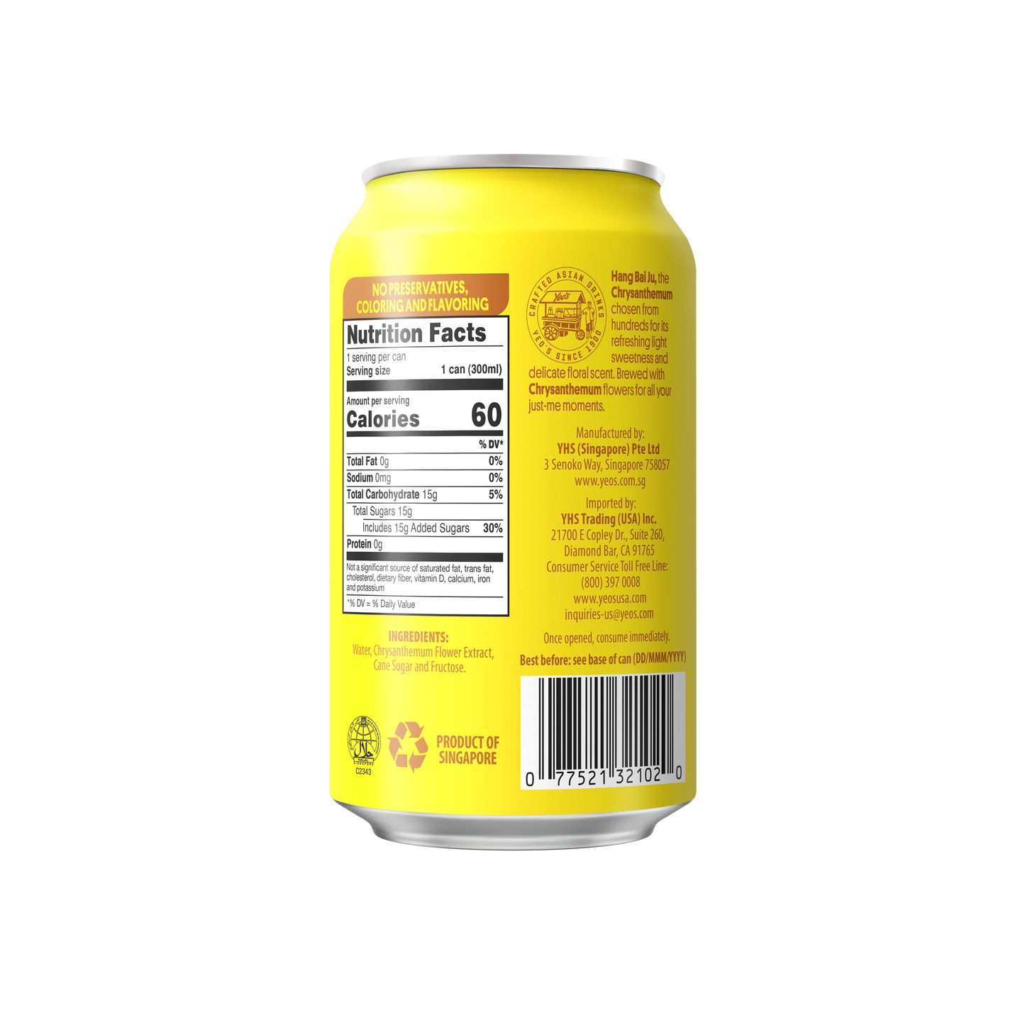 Yeo's Chrysanthemum Drink - Yeo's Online Shop