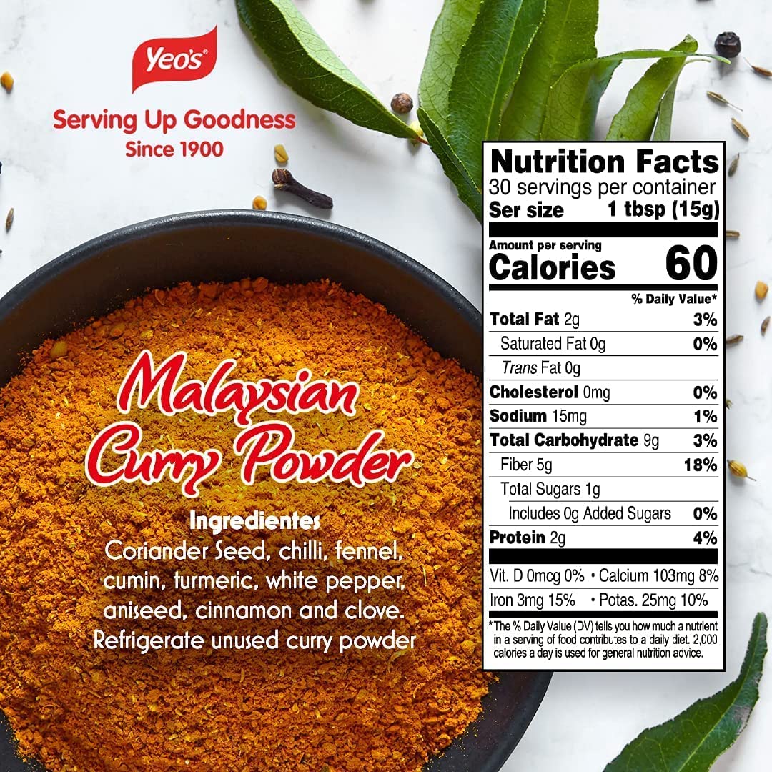 Yeo's Malaysian Curry Powder, 1.76 oz - Yeo's Online Shop