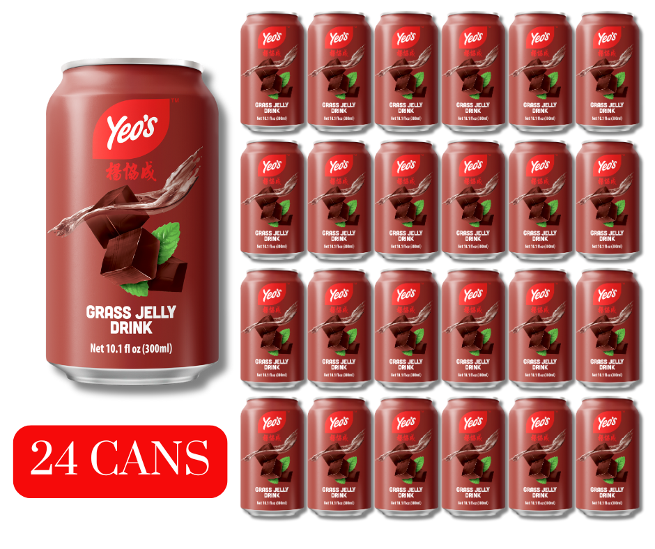 Yeo’s Grass Jelly Drink 10.1 fl oz (300ml) – Cool, Smooth, and Refreshingly Unique