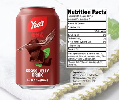 Yeo’s Grass Jelly Drink 10.1 fl oz (300ml) – Cool, Smooth, and Refreshingly Unique - Yeo's Online Shop