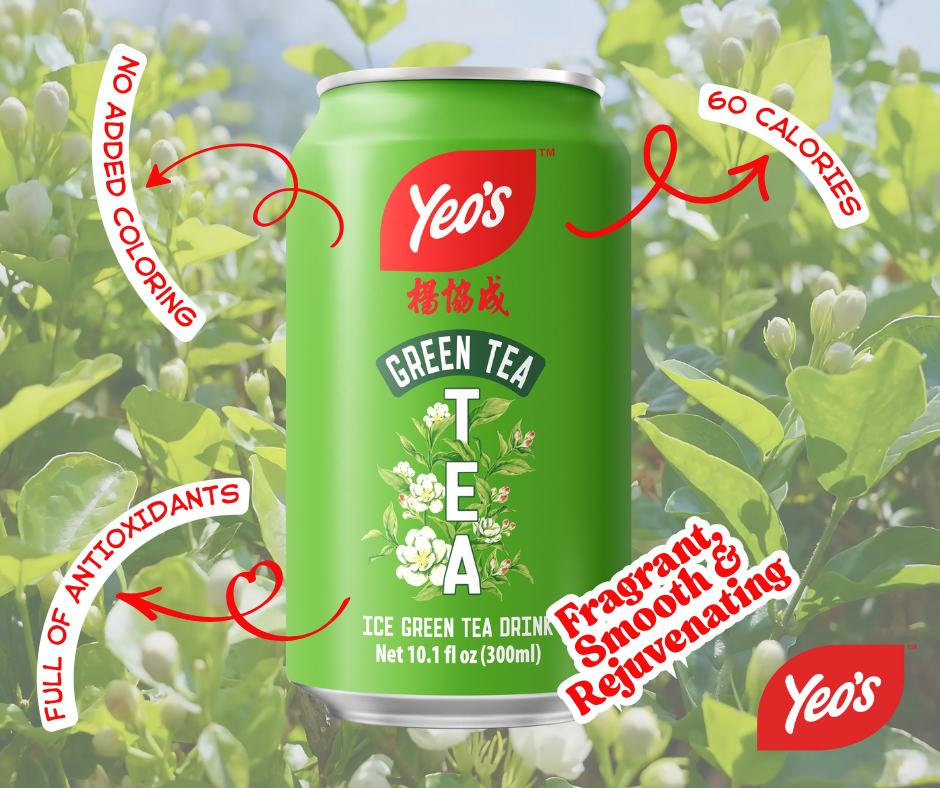 Yeo’s Ice Green Tea Drink 10.1 fl oz (300ml) – Crisp, Fragrant, and Perfectly Balanced
