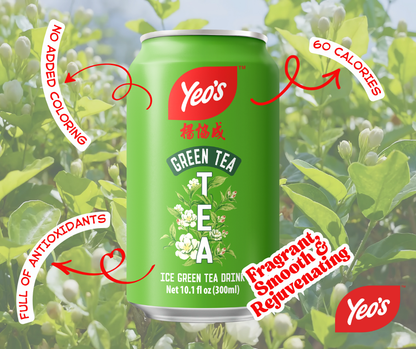 Yeo’s Ice Green Tea Drink 10.1 fl oz (300ml) – Crisp, Fragrant, and Perfectly Balanced