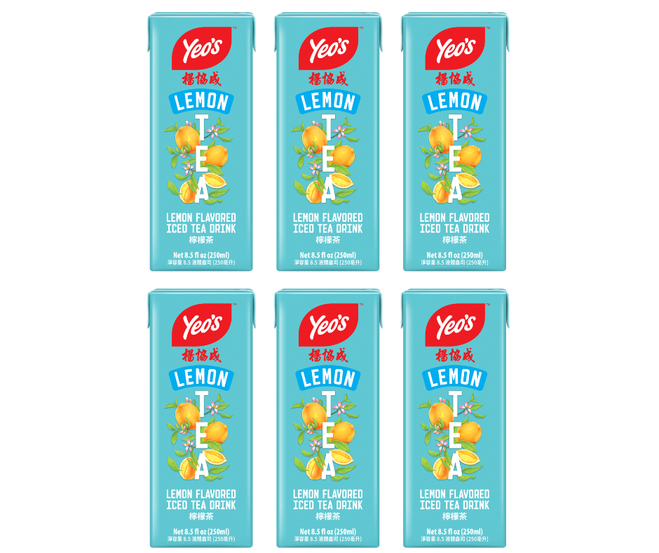 Yeo’s Lemon Flavored Iced Tea Drink 8.5 fl oz (250ml) – Bright, Zesty, and Thirst-Quenching - Yeo's Online Shop