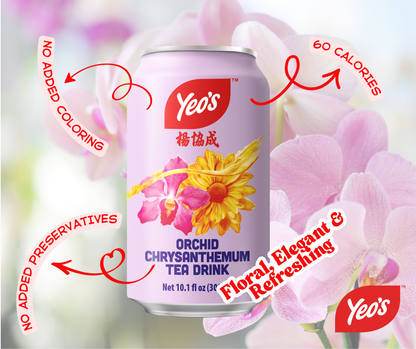 Yeo’s Orchid Chrysanthemum Tea 10.1 fl oz (300ml) – A Floral Tribute to Timeless Heritage