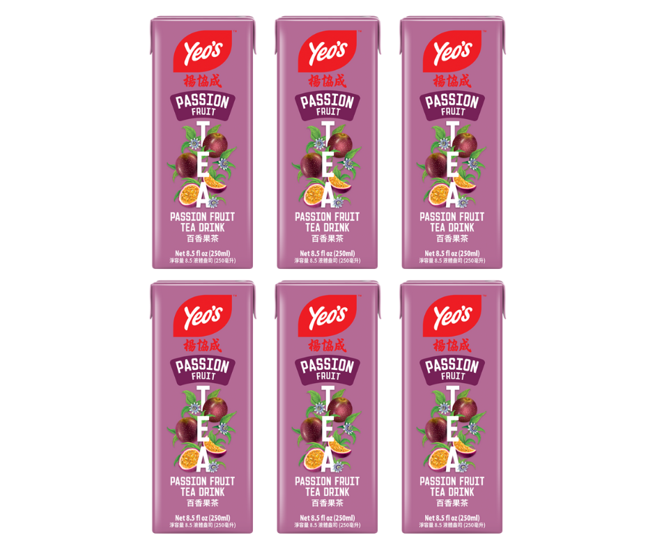 Yeo’s Passion Fruit Tea Drink 8.5 fl oz (250ml) – Tangy, Tropical, and Perfectly Balanced