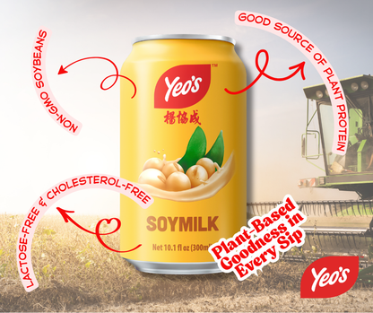 Yeo’s Soymilk 10.1 fl oz (300ml) – Classic, Creamy, and Naturally Nourishing