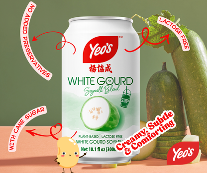 Yeo’s White Gourd Soymilk Blend 10.1 fl oz (300ml) – Smooth, Creamy, and Refreshingly Light