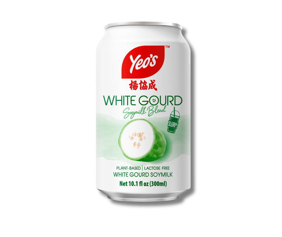 Yeo’s White Gourd Soymilk Blend 10.1 fl oz (300ml) can – creamy soy drink infused with white gourd for a smooth, balanced, and cooling taste.