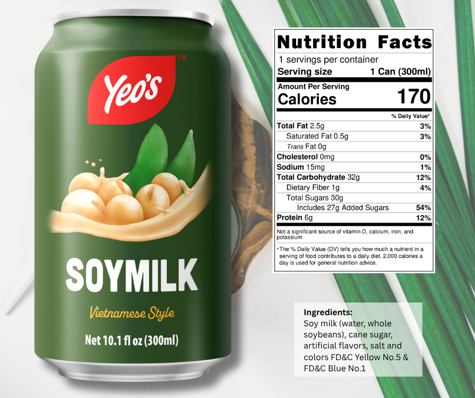 Yeo’s Vietnamese Style Soymilk 10.1 fl oz (300ml) – Rich, Creamy, and Aromatic