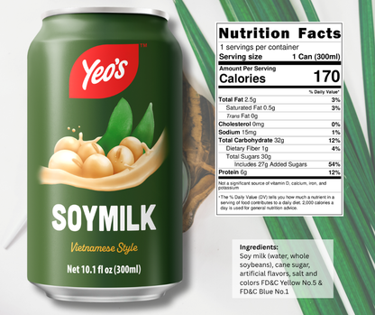 Yeo’s Vietnamese Style Soymilk 10.1 fl oz (300ml) – Rich, Creamy, and Aromatic