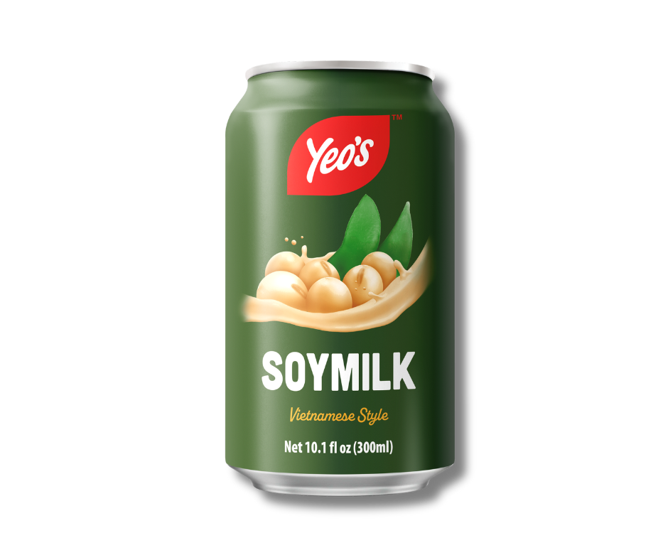 Yeo’s Vietnamese Style Soymilk 10.1 fl oz (300ml) can – rich, creamy soy drink inspired by Vietnamese taste, naturally smooth and plant-based.