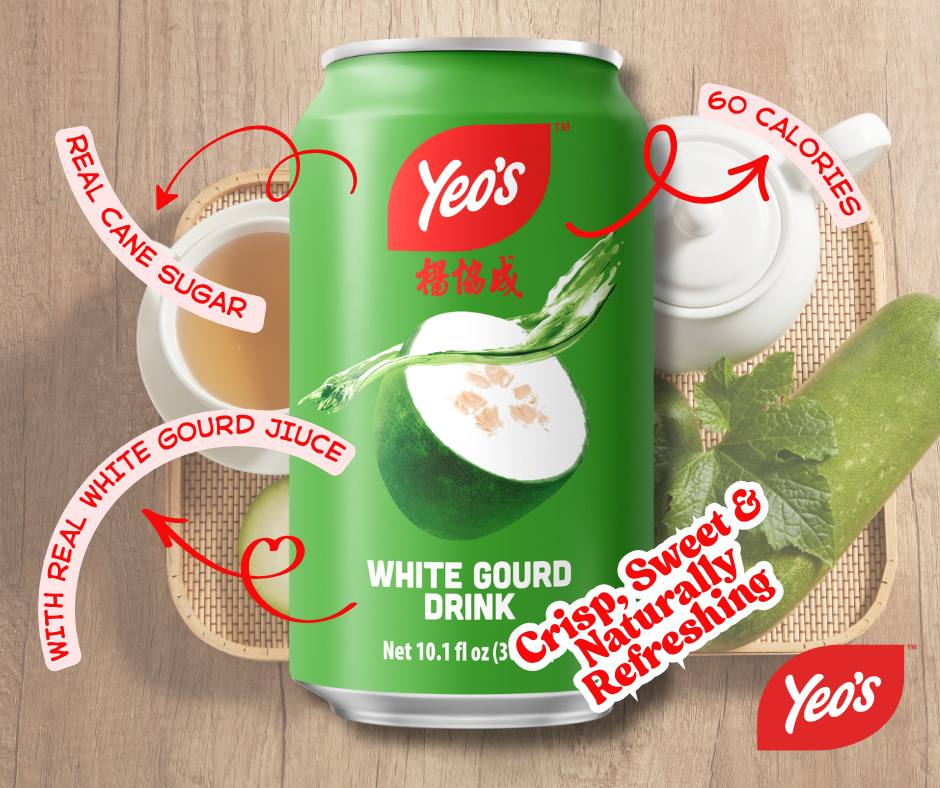 Yeo’s White Gourd Drink 10.1 fl oz (300ml) – Light, Refreshing, and Naturally Soothing